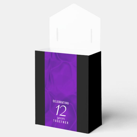 Elegant 12e Jubileum-feestdag zijderoute Bedankdoosjes (Geopend)