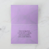 Elegant 12e Jubileum-feestdag zijderoute Bedankkaart (Binnen)