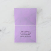 Elegant 12e Jubileum-feestdag zijderoute Bedankkaart (Binnen)