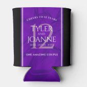 Elegant 12e Jubileum-feestdag zijderoute Blikjeskoeler (Achterkant)