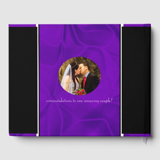 Elegant 12e Jubileum-feestdag zijderoute Gastenboek (Achterkant)