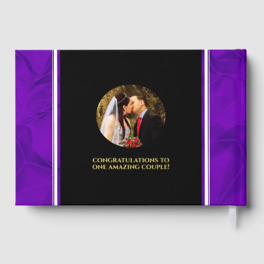 Elegant 12e Jubileum-feestdag zijderoute Gastenboek (Achterkant)