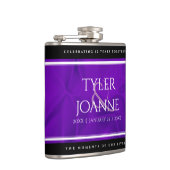 Elegant 12e Jubileum-feestdag zijderoute Heupfles (Rechts)