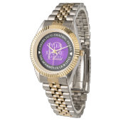 Elegant 12e Jubileum-feestdag zijderoute Horloge (Gekanteld)