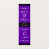 Elegant 12e Jubileum-feestdag zijderoute Kaart (Buitenkant ongevouwen)