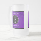 Elegant 12e Jubileum-feestdag zijderoute Matglas Bierpul (Voorkant links)