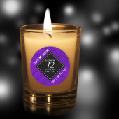 Elegant 12e Jubileum-feestdag zijderoute Ronde Sticker