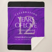 Elegant 12e Jubileum-feestdag zijderoute Sherpa Deken (Voorkant)