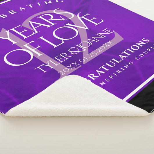 Elegant 12e Jubileum-feestdag zijderoute Sherpa Deken (3/4)