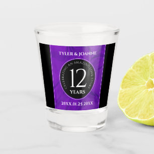 Elegant 12e Jubileum-feestdag zijderoute Shot Glas