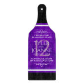 Elegant 12e Jubileum-feestdag zijderoute Snijplank (Voorkant)