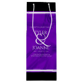 Elegant 12e Jubileum-feestdag zijderoute Wijn Cadeautas (Voorkant)