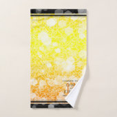 Elegant 13th Citrine Wedding Jubileum Bad Handdoek (Handdoek)