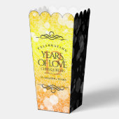 Elegant 13th Citrine Wedding Jubileum Bedankdoosjes (Voorkant)