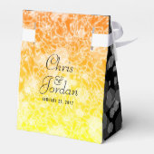 Elegant 13th Citrine Wedding Jubileum Bedankdoosjes (Achterkant)