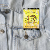 Elegant 13th Citrine Wedding Jubileum Button (Insitu)