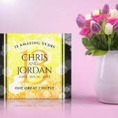 Elegant 13th Citrine Wedding Jubileum Canvas Afdruk