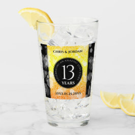 Elegant 13th Citrine Wedding Jubileum Glas