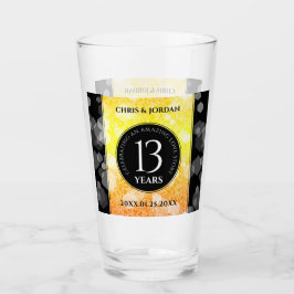 Elegant 13th Citrine Wedding Jubileum Glas