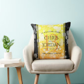 Elegant 13th Citrine Wedding Jubileum Kussen (Stoel)