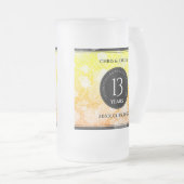 Elegant 13th Citrine Wedding Jubileum Matglas Bierpul (Voorkant rechts)