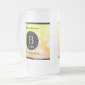 Elegant 13th Citrine Wedding Jubileum Matglas Bierpul (Voorkant links)