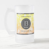 Elegant 13th Citrine Wedding Jubileum Matglas Bierpul (Links)