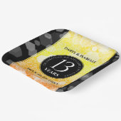 Elegant 13th Citrine Wedding Jubileum Papieren Bordje (Gebogen)