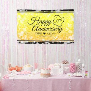 Elegant 13th Citrine Wedding Jubileum Spandoek
