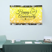 Elegant 13th Citrine Wedding Jubileum Spandoek (Beurs)