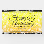Elegant 13th Citrine Wedding Jubileum Spandoek (Horizontaal)