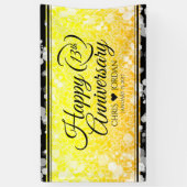 Elegant 13th Citrine Wedding Jubileum Spandoek (Verticaal)