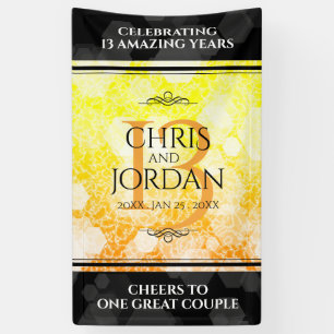 Elegant 13th Citrine Wedding Jubileum Spandoek