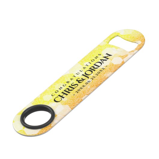 Elegant 13th Citrine Wedding Jubileum Speed Flessenopener (Voorkant Gekanteld)