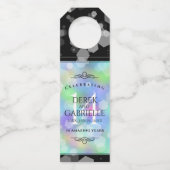 Elegant 14e Jubileum voor opalbruiloft Flessenhanger (Voorkant)