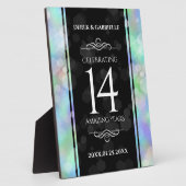 Elegant 14e Jubileum voor opalbruiloft Fotoplaat (Zijkant)