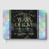 Elegant 14e Jubileum voor opalbruiloft Gastenboek (Voorkant)