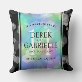 Elegant 14e Jubileum voor opalbruiloft Kussen (Achterkant)