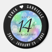 Elegant 14e Jubileum voor opalbruiloft Magneet (Voorkant)