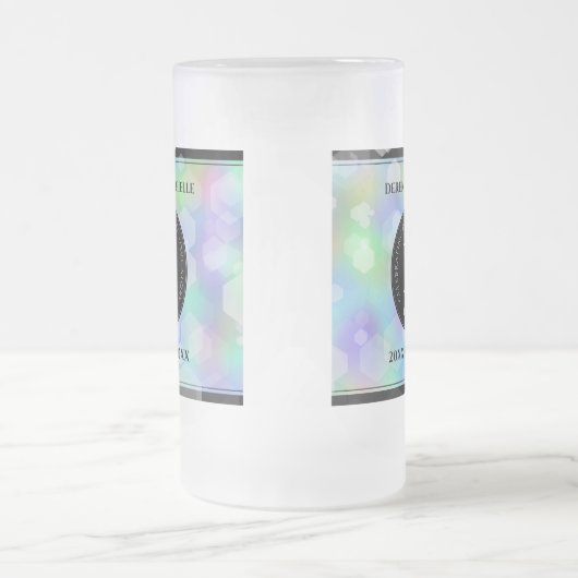 Elegant 14e Jubileum voor opalbruiloft Matglas Bierpul (Center)