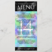 Elegant 14e Jubileum voor opalbruiloft Menu (Voorkant)