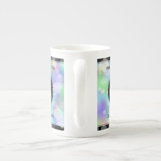 Elegant 14e Jubileum voor opalbruiloft Porselein Kop (Achterkant)