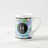 Elegant 14e Jubileum voor opalbruiloft Porselein Kop (Rechts)