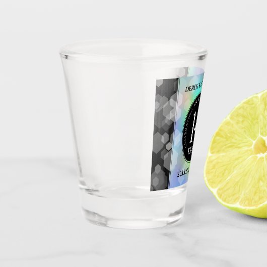 Elegant 14e Jubileum voor opalbruiloft Shot Glas (Links)