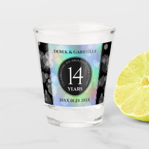 Elegant 14e Jubileum voor opalbruiloft Shot Glas