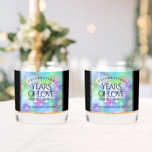 Elegant 14e Jubileum voor opalbruiloft Whisky Glas (Insitu (Huwelijk))