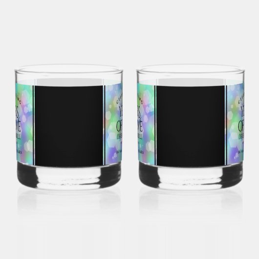 Elegant 14e Jubileum voor opalbruiloft Whisky Glas (Rechts)