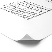 Elegant 15-tabel weddenschapenkaart poster (Hoek)