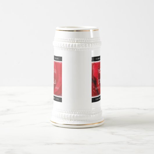 Elegant 15e 26e Roos Wedding Jubileum Bierpul (Center)