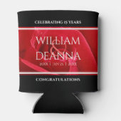 Elegant 15e 26e Roos Wedding Jubileum Blikjeskoeler (Achterkant)